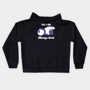 Always Tired Panda Kids Hoodie